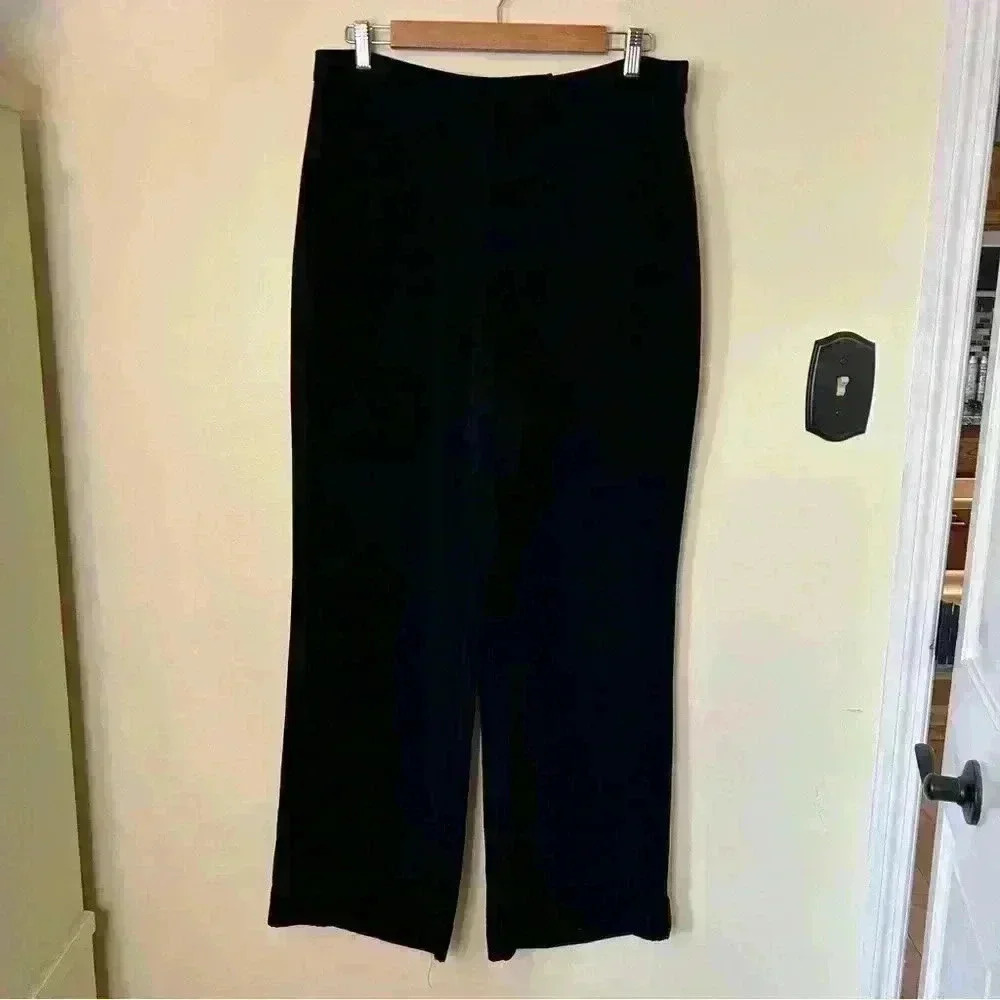 New York and Company Wide Leg Dress Pant Black Size 14